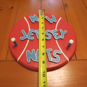 NJ NETS Man Cave coat rack